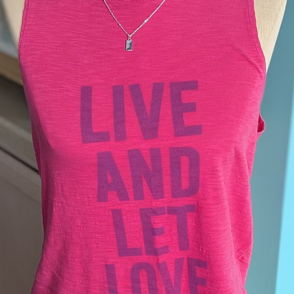 Cinq a Sept Live and Let Love Tee Tank Top Size Medium